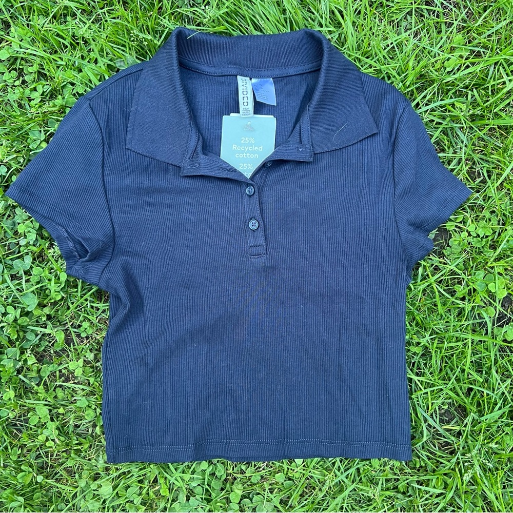 H&M Basic Button Down Tee